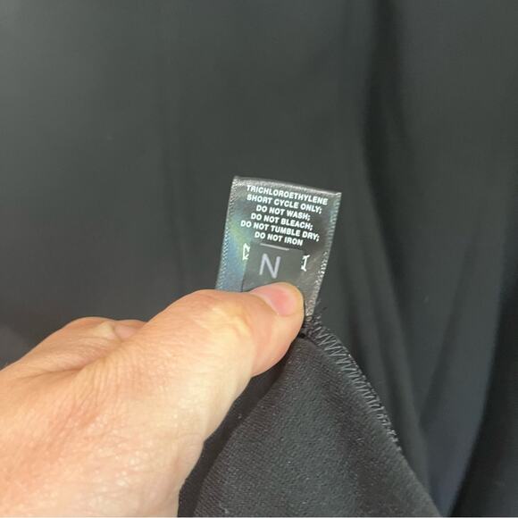 Lafayette 148 New York Black and White Lace Midi Dress Size 16 NWT - Picture 9 of 9